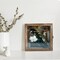 GraduationMall 8x8 Shadow Box Frame Solid Wood Glass Door Display Case with Linen Back and 6 Stick Pins,1.5 inches Interior Depth,Ideal for Memorabilia Pictures Flowers Medals Tickets